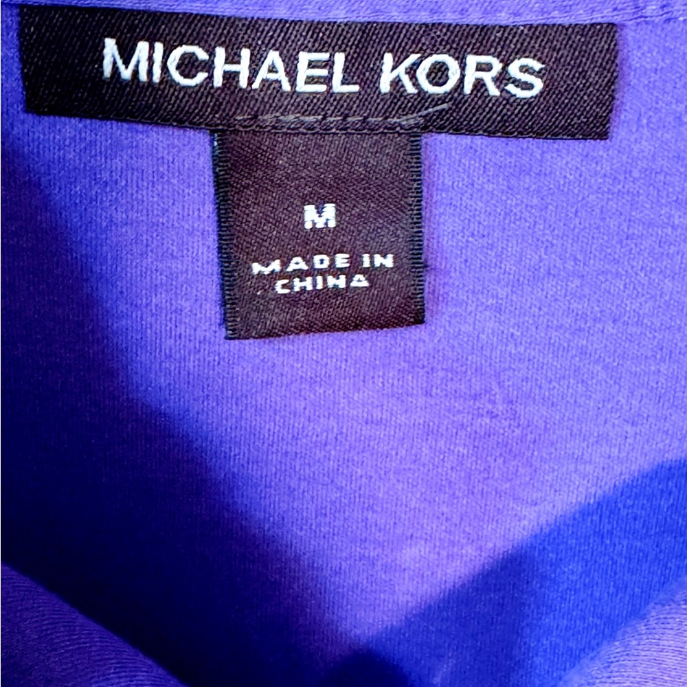 Michael Kors Vibrant Purple Polo Shirt - Picture 2 of 7